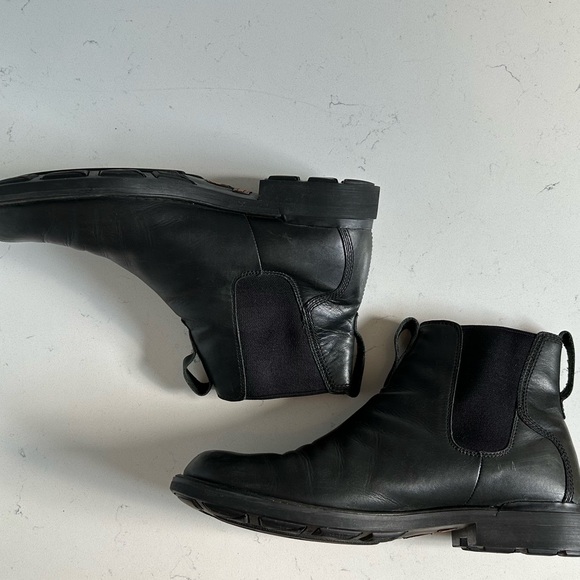 Timberland Mt Washington Chelsea Ankle Waterproof Black Leather Boots 13M Men - Picture 6 of 14